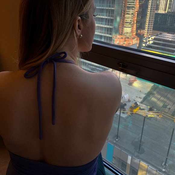 Susan Monaco Purple Halter Top - Picture 5 of 5